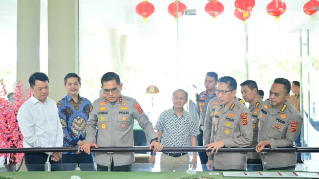 Kapolda Jambi Tinjau Lokasi Rencana Pembangunan Gerai Samsat Muaro Jambi
